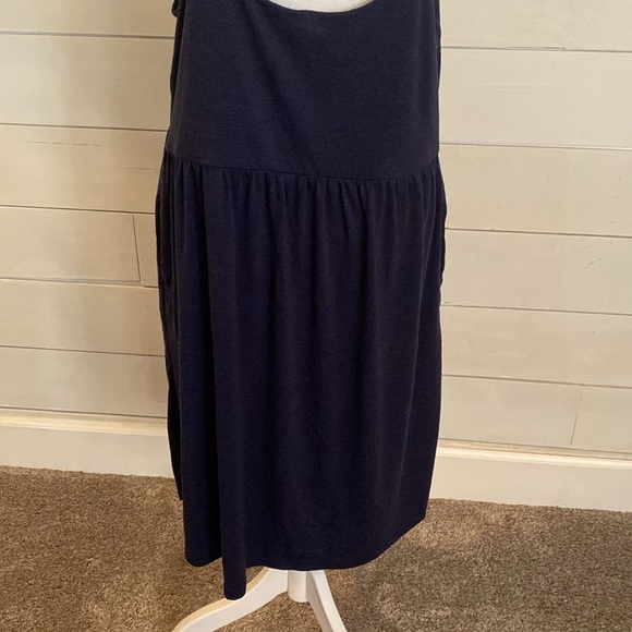 Old Navy dark blue Spagehetti strap sundress. Size XLT. Adjustable straps. - Picture 13 of 15